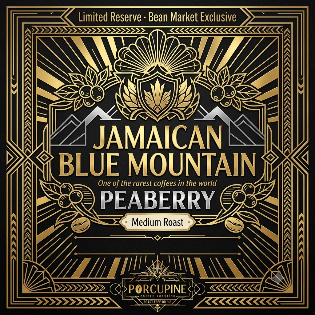 Jamaican Blue Mountain Peaberry - 12oz Bag/Share